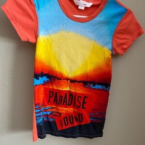 Vintage Y2K Victoria's Secret Pink Small Woman’s Tee - Red, Blue, Yellow